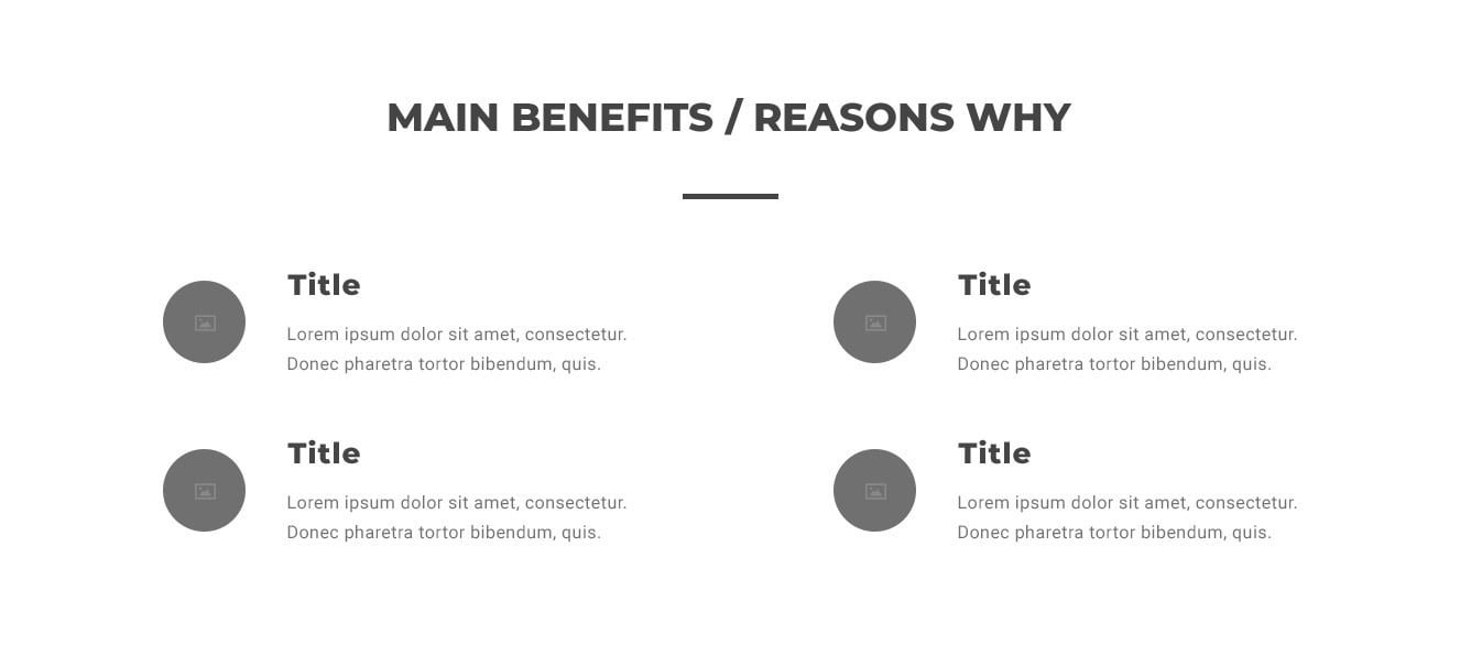 Main Benefits / Reasons Why 3