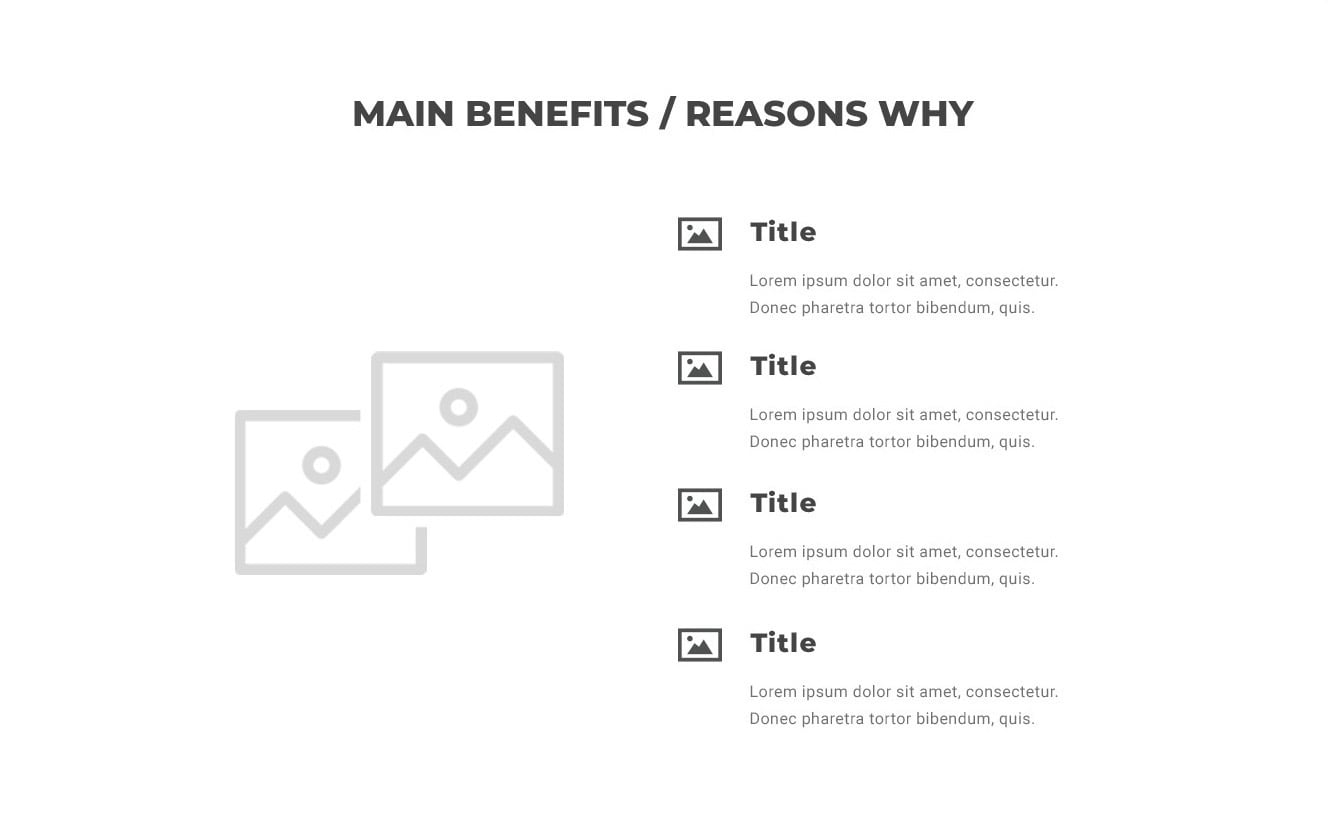 Main Benefits / Reasons Why 5
